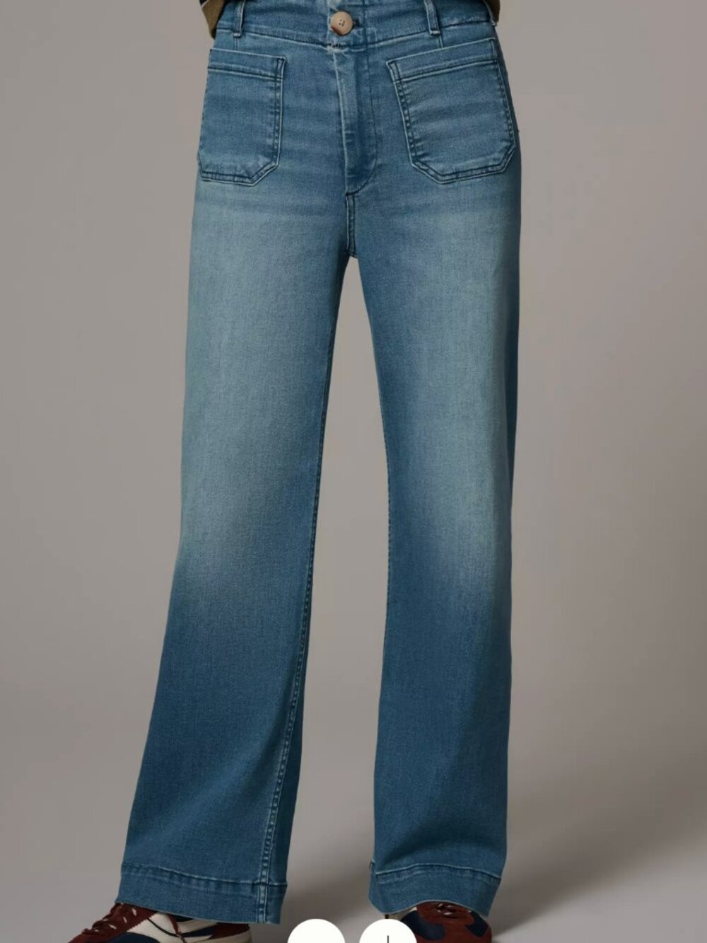 Colette Full-Length Wide-Leg Jeans by Maeve